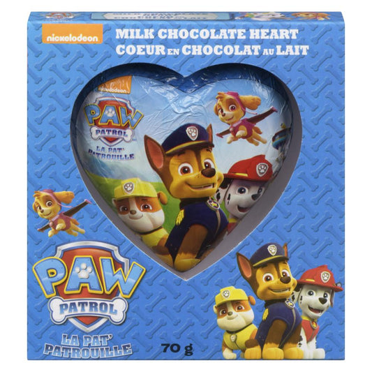 PAW PATROL MILK CHOCOLATE HEARTS, 12 X 70 G