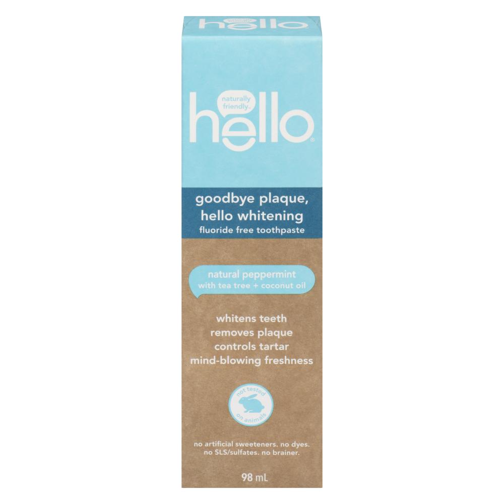 HELLO FLUORIDE-FREE TOOTHPASTE, 6 X 98 ML