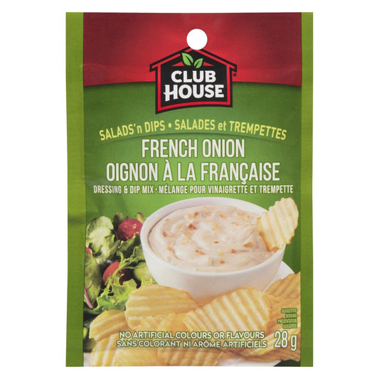 CLUBHOUSE FRENCH ONION DIP MIX, 12 X 28 G