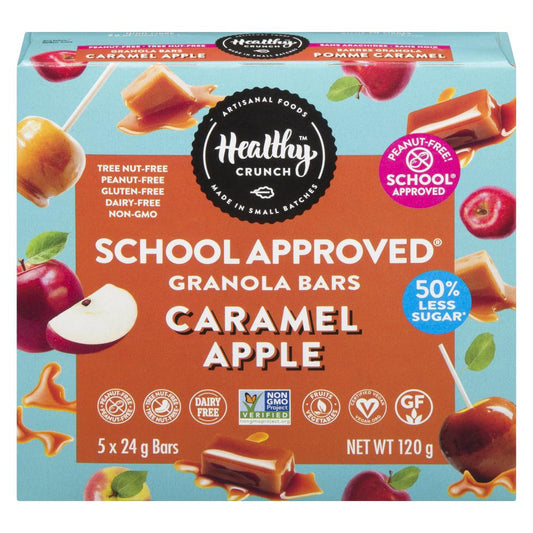HEALTHY CRUNCH, GRANOLA BAR CARAMEL APPLE, 6 x 6X22G