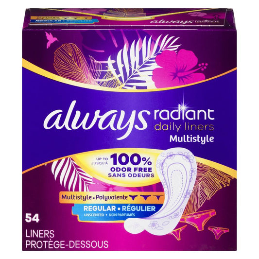 ALWAYS LINER MAXIMUM PROTECTION UNSCENTED, 5 X 54 UN
