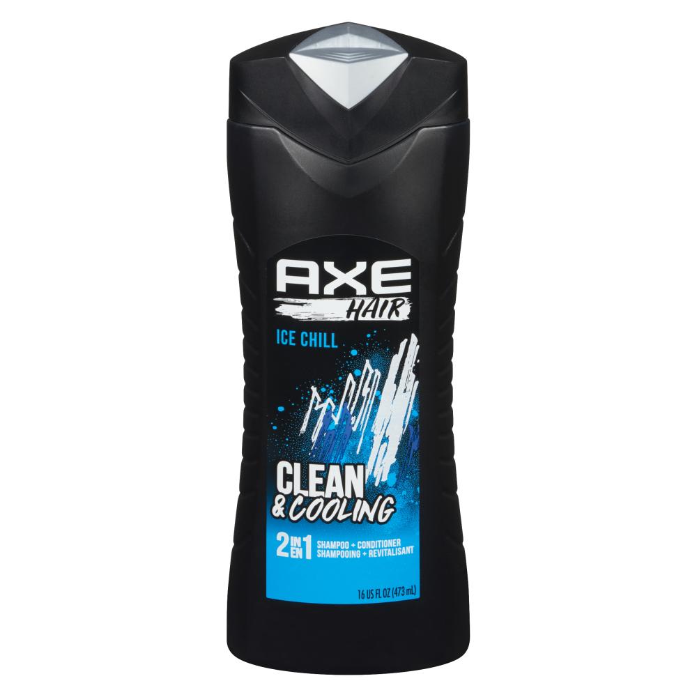 AXE 2-IN-1 ICE CHILI REVITALIZING SHAMPOO, 4 X 473 ML