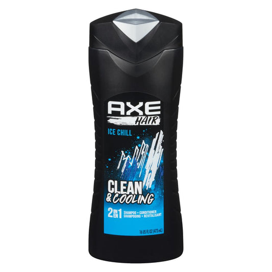 AXE 2-IN-1 ICE CHILI REVITALIZING SHAMPOO, 4 X 473 ML