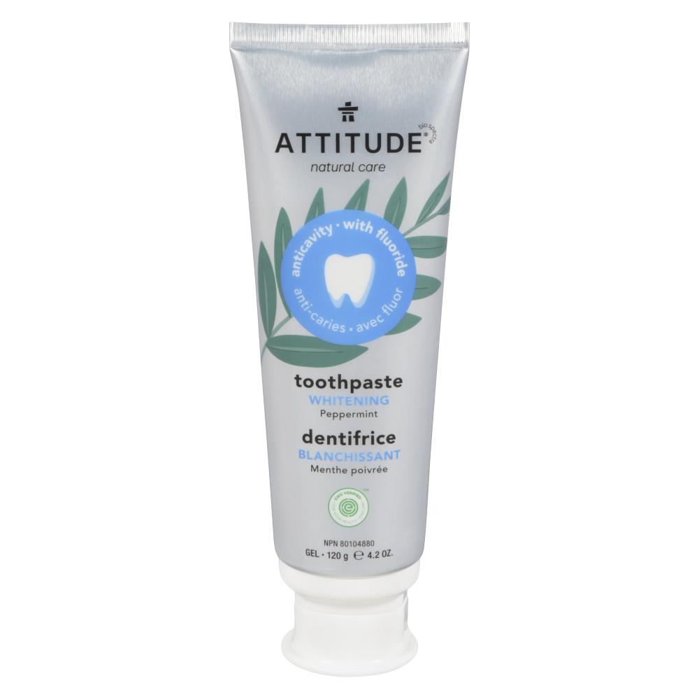 ATTITUDE FLUORIDE WHITENING TOOTHPASTE, 6 X 120 G