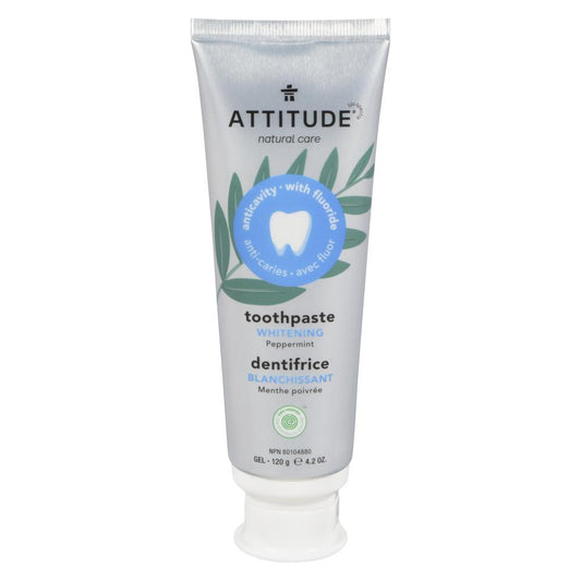 ATTITUDE FLUORIDE WHITENING TOOTHPASTE, 6 X 120 G