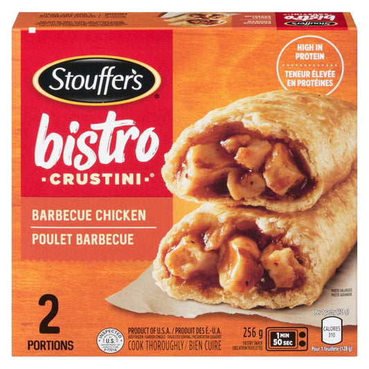 STOUFFER'S BISTRO CRUSTINI BBQ CHICKEN, 8 X 256 G