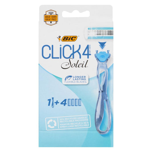 BIC SOLEIL RAZOR SOL BELLA CLICK PINK, 6 X 4 UN