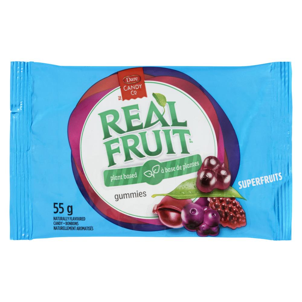 DARE REALFRUIT GUMMIES CANDY, 18 X 55 G