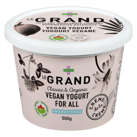 LEGRAND VEGAN NATURAL ORGANIC YOGURT, 4 X 500 G