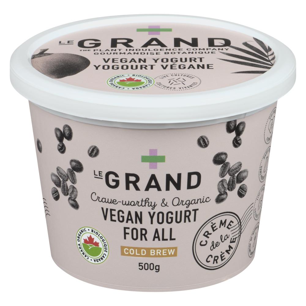 LEGRAND VEGAN COFFEE ORGANIC YOGURT, 4 X 500 G