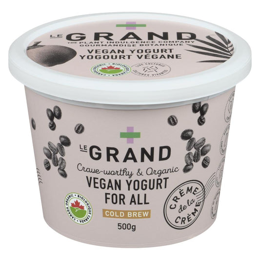 LEGRAND VEGAN COFFEE ORGANIC YOGURT, 4 X 500 G
