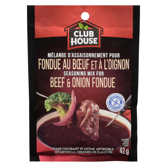 CLUBHOUSE BEEF FONDUE MIX SGL, 12 X 42 G