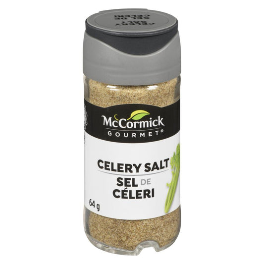 MCCORMICK GOURMET CELERY SALT, 6 X 64 G