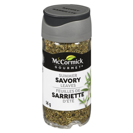MCCORMICK GOURMET SUMMER SAVORY LEAVES, 6 X 14 G