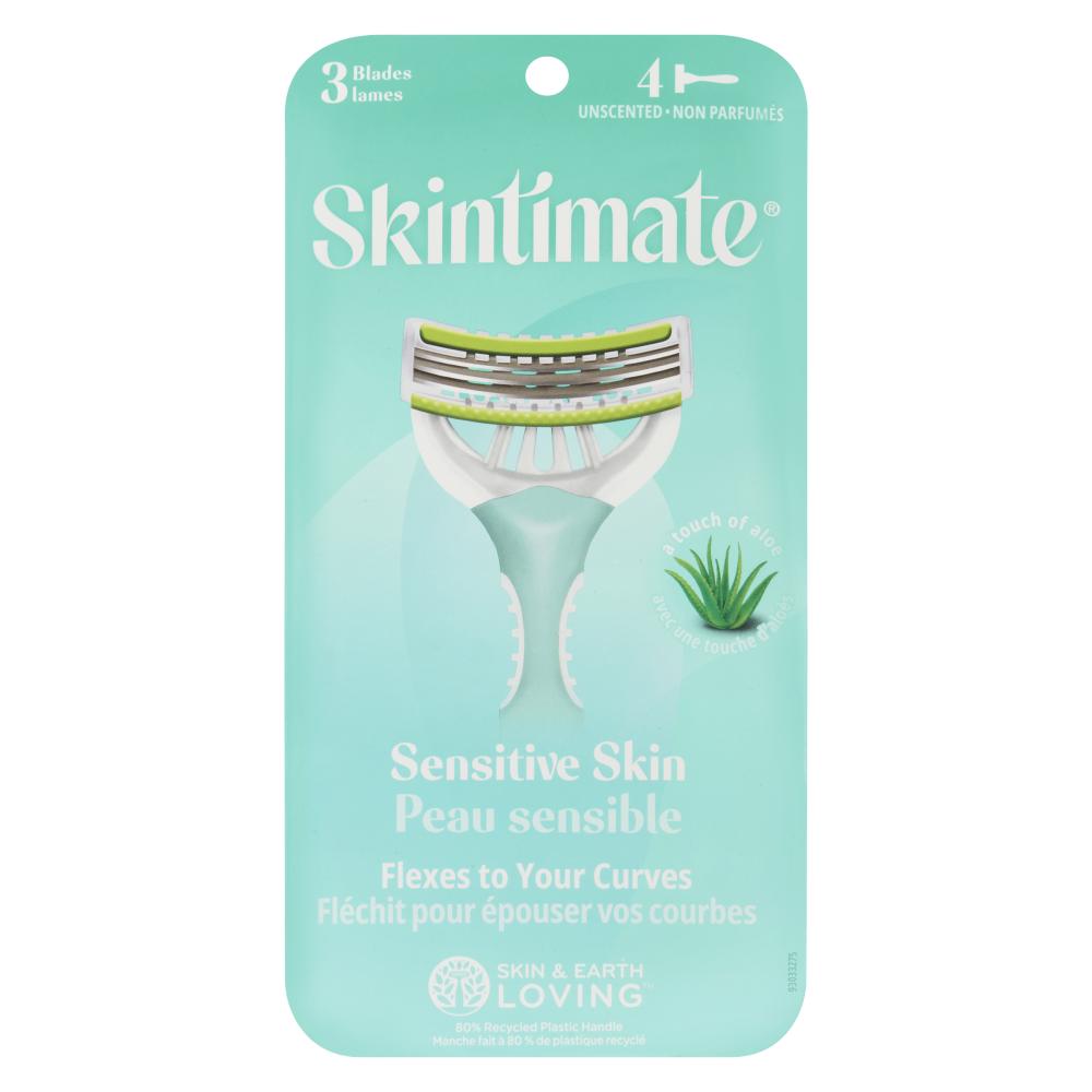 SKINTIMATE RAZORS FOR SENSITIVE SKIN, 3 X 4 UN