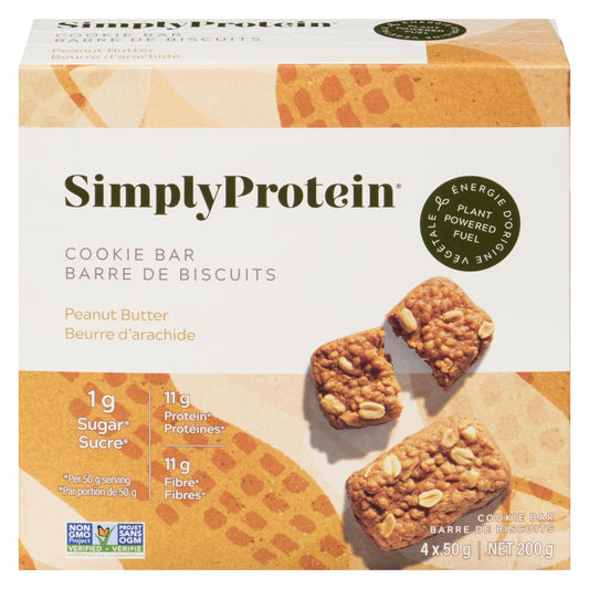 SIMPLY PROTEIN, PEANUT BUTTER COOKIE BAR, 6 x 200G