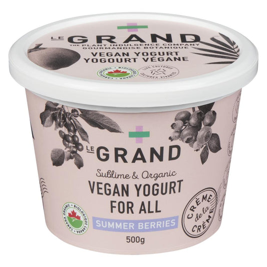 LEGRAND VEGAN BERRY ORGANIC YOGURT, 4 X 500 G