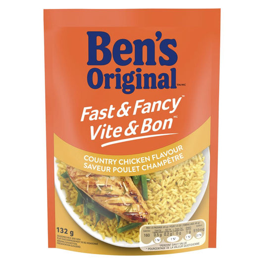 BENORG FARM FRESH CHICKEN RICE, 12 X 132 G
