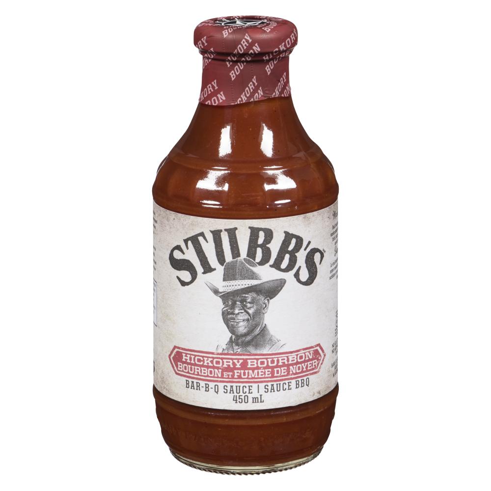 STUBB'S HICKORY BOURBON BBQ SAUCE SINGLE, 6 X 450 ML