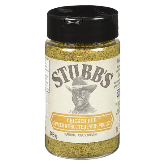STUBB'S CHICKEN RUB SPICE, 6 X 143 G