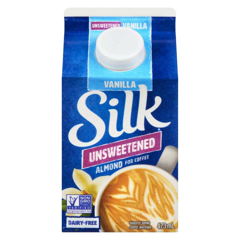 SILK VANILLA ALMOND NO SUGAR COFFEE CREAMER, 12 X 473 ML