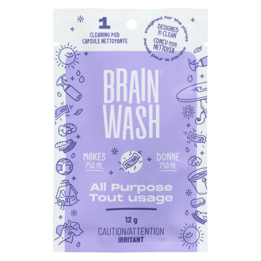 BRAINWSH ALL-PURPOSE CLEANER, 72 X 1 UN