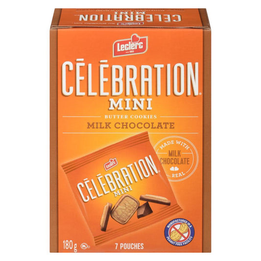 LECLERC CELEBRATION MINI BISCUIT BUTTER CH, 12 X 180 G