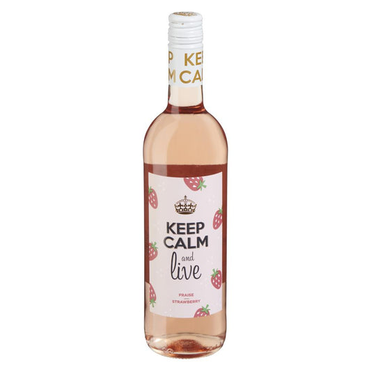 KEEPCALM&LIVE STRAWBERRY WINE DRINK, 12 X 750 ML