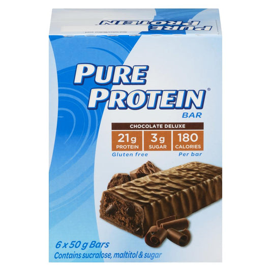 PURE PROTEIN CHOCOLATE DELUXE BAR, 6 X 6 X 50 G
