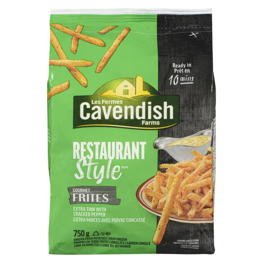 CAVFARMS STIR RESTAURANT GOURMET FRIES, 12 X 750 G