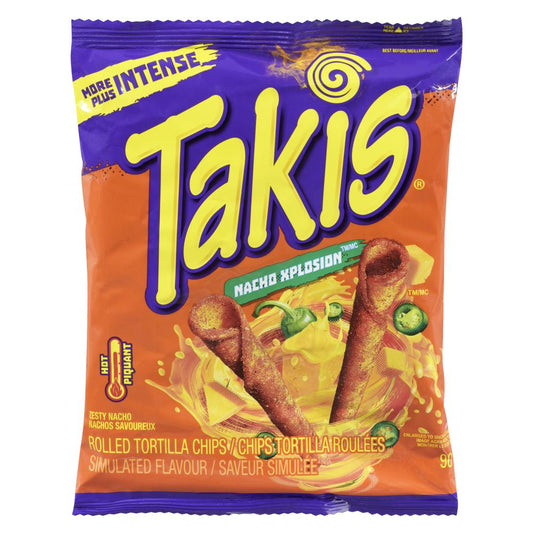 TAKIS TORTILLA EXPLOSION CRISPS, 18 X 90 G