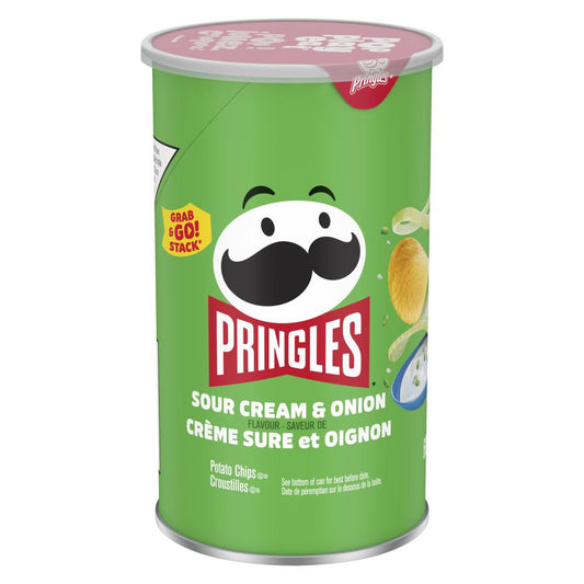 PRINGLES CRUNCH SOUR CREAM AND ONION FLAVORED CRISPS, 12 X 68 G