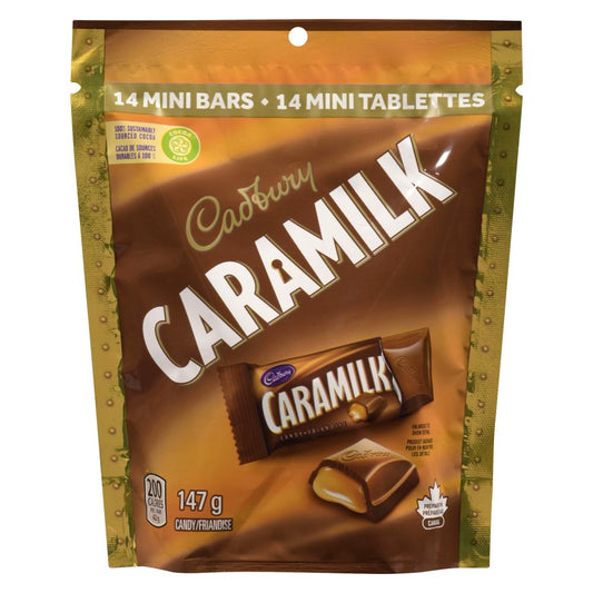 CADBURY MINI CARAMILK CHOCOLATE, 8 X 147 G