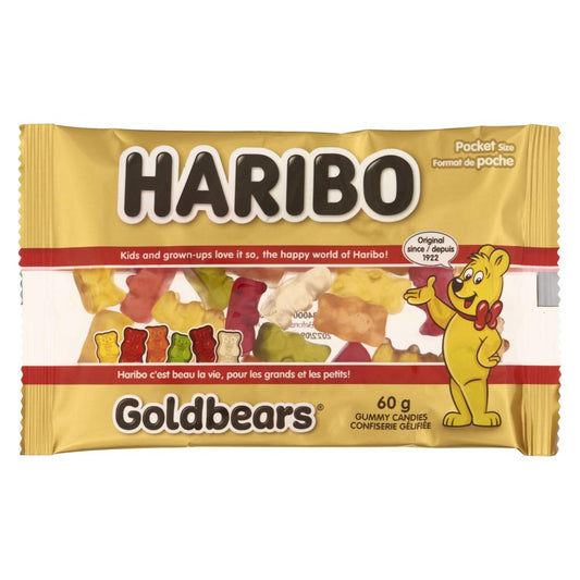 HARIBO GOLDEN BEAR CANDIES, 18 X 60 G