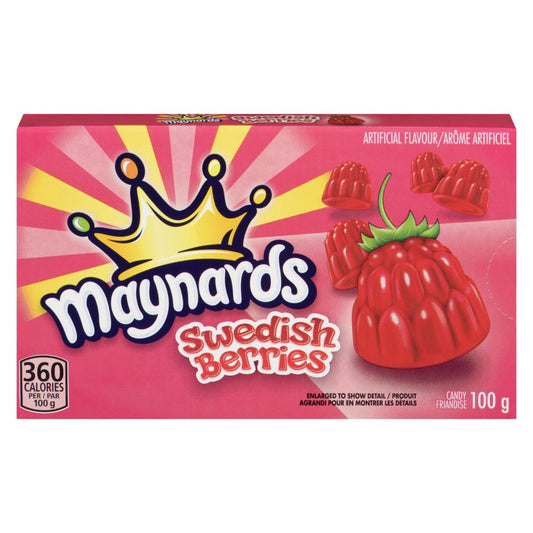 MAYNARDS SWEDISH BERRIES CANDY, 12 X 100 G