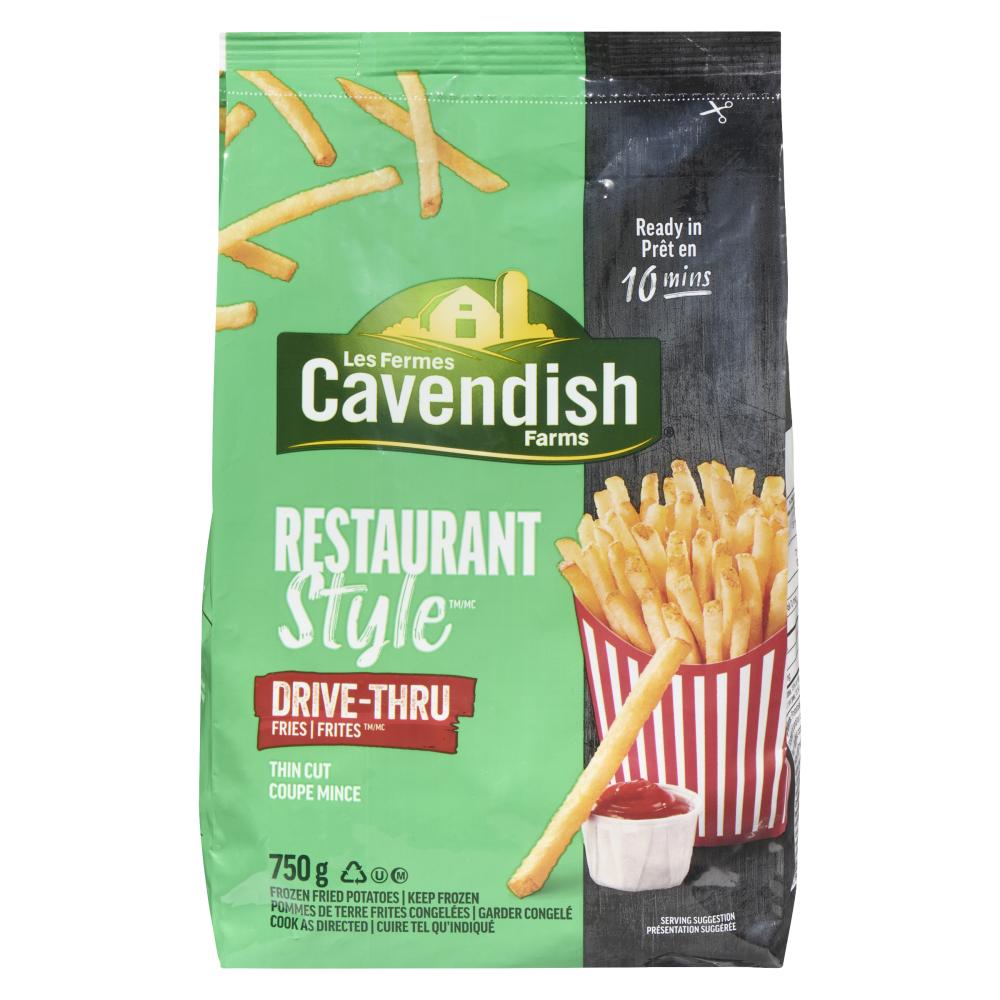 CAVFARMS DRIVE-THRU FRIES, 12 X 750 G