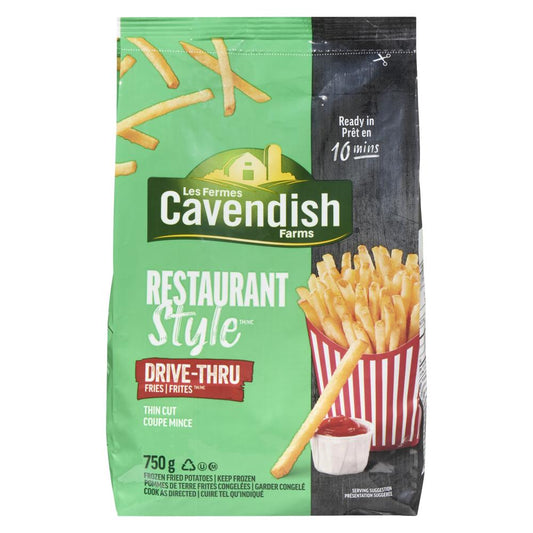 CAVFARMS DRIVE-THRU FRIES, 12 X 750 G