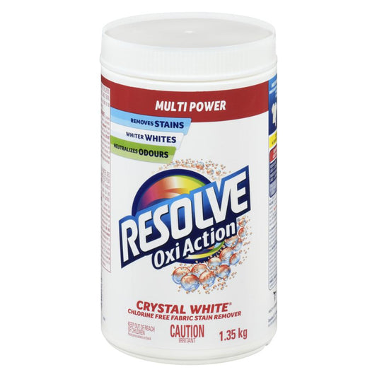 RESOLVE OXI ACTION BLEACH CRYSTALS, 6 X 1.35 KG