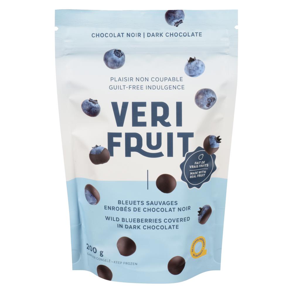 VERIFRUIT BLUEBERRIES DARK CHOCOLATE, 8 X 200 G