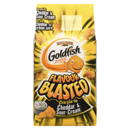 PEPPERIDGE FARM GOLDFISH CHEDDAR CREAM SOUR, 12 X 180 G