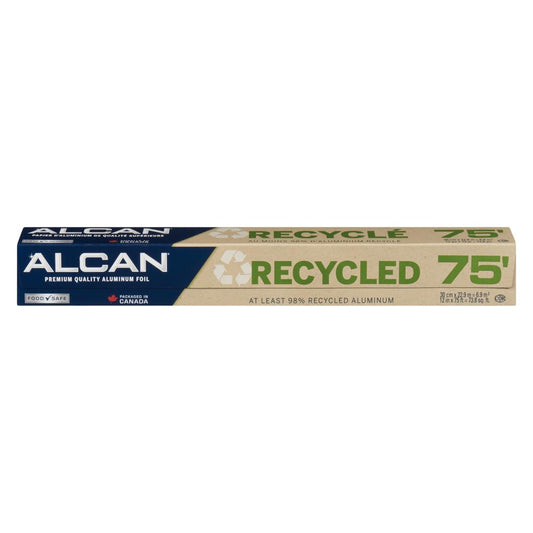 ALCAN 12"X75' RECYCLED ALUMINUM FOIL, 24 X 1 UN