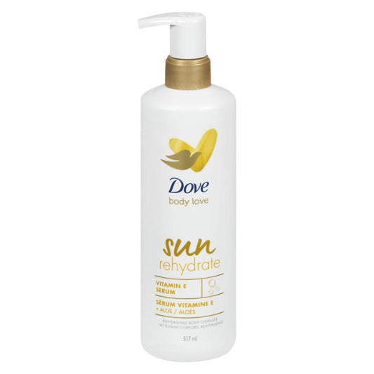 DOVE BODY WASH SUN REHYDRATE, 4 X 517 ML