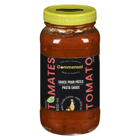 COMMENSAL TOMATO AND BASIL PASTA SAUCE, 12 X 650 ML