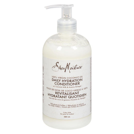 SHEA MOISTURE VIRGIN COCONUT OIL HYDRATION SHAMPOO, 4 X 384 ML
