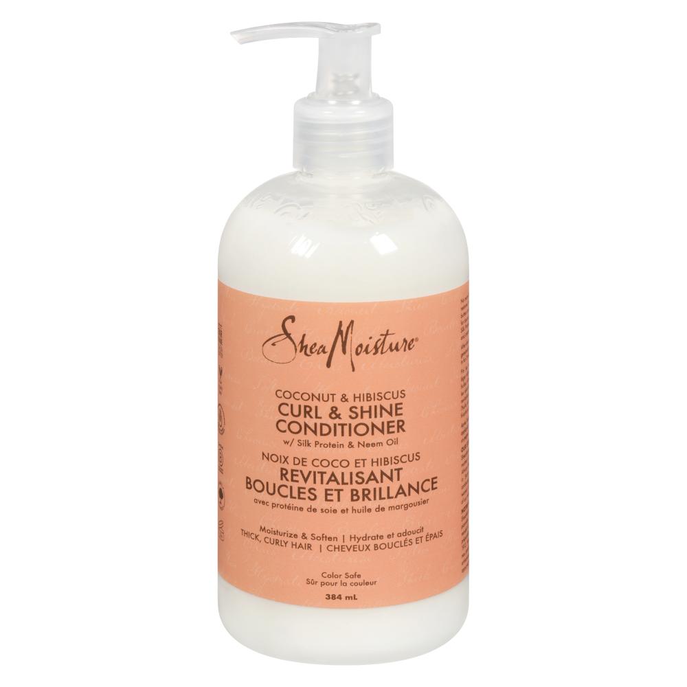 SHEA MOISTURE COCONUT & HIBISCUS CURL & SHINE, 4 X 384 ML