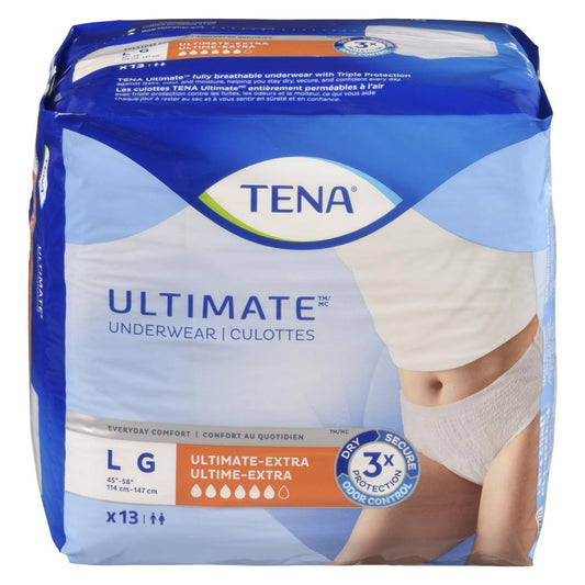 TENA ULTIMATE PROTECTIVE UNDERWEAR G, 4 X 13 UN