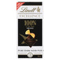 LINDT EXCELLENCE BAR 100% COCOA ORANGE, 18 X 50 G