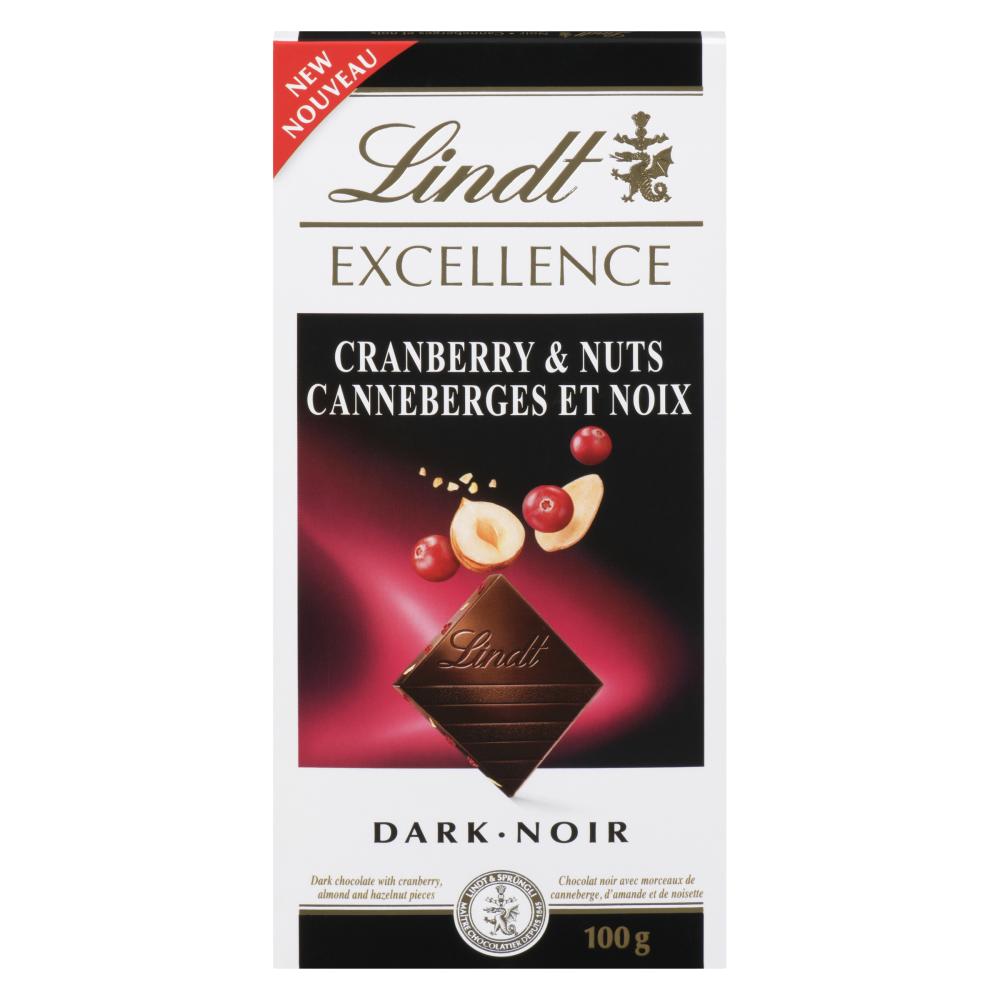 EXCEL CANNEBERG NUT BAR 20X100G, 20 X 100 G