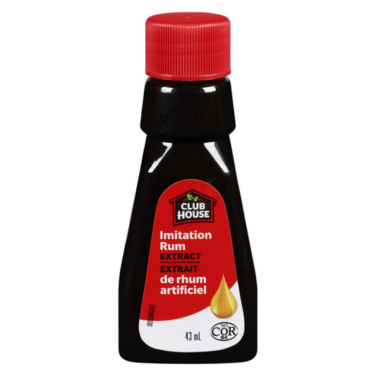 CLUBHOUSE ARTIFICIAL RUM EXTRACT, 6 X 43 ML
