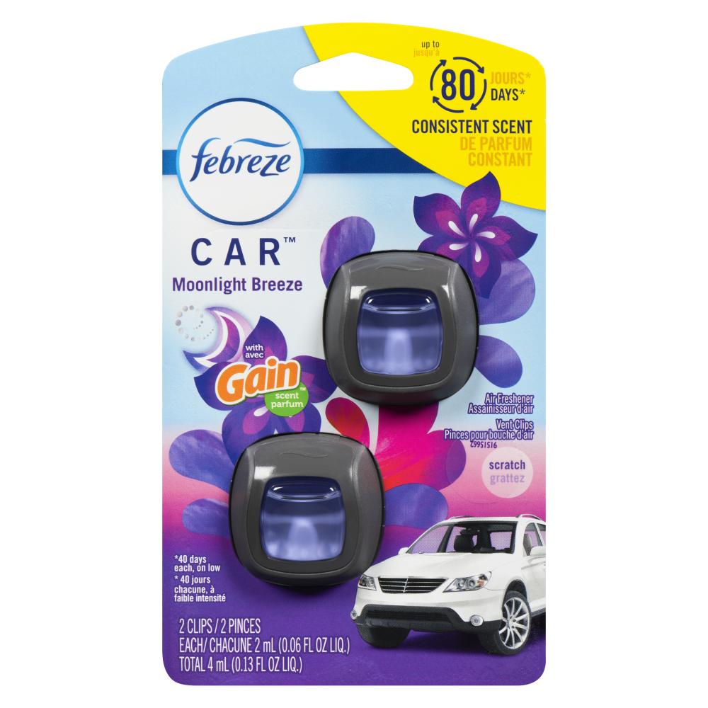 FEBREZE CAR AIR MOONLIGHT, 8 X 4 ML